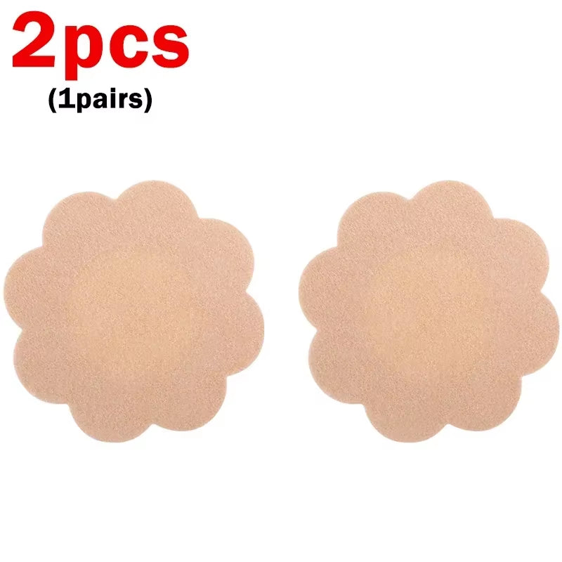Experience Ultimate Comfort with 2PCS Reusable Silicone Nipple Covers - Invisible Breast Pasties for Women