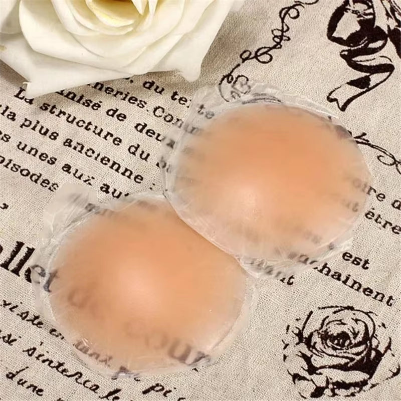 Experience Ultimate Comfort with 2PCS Reusable Silicone Nipple Covers - Invisible Breast Pasties for Women