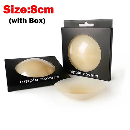 Experience Ultimate Comfort with 2PCS Reusable Silicone Nipple Covers - Invisible Breast Pasties for Women