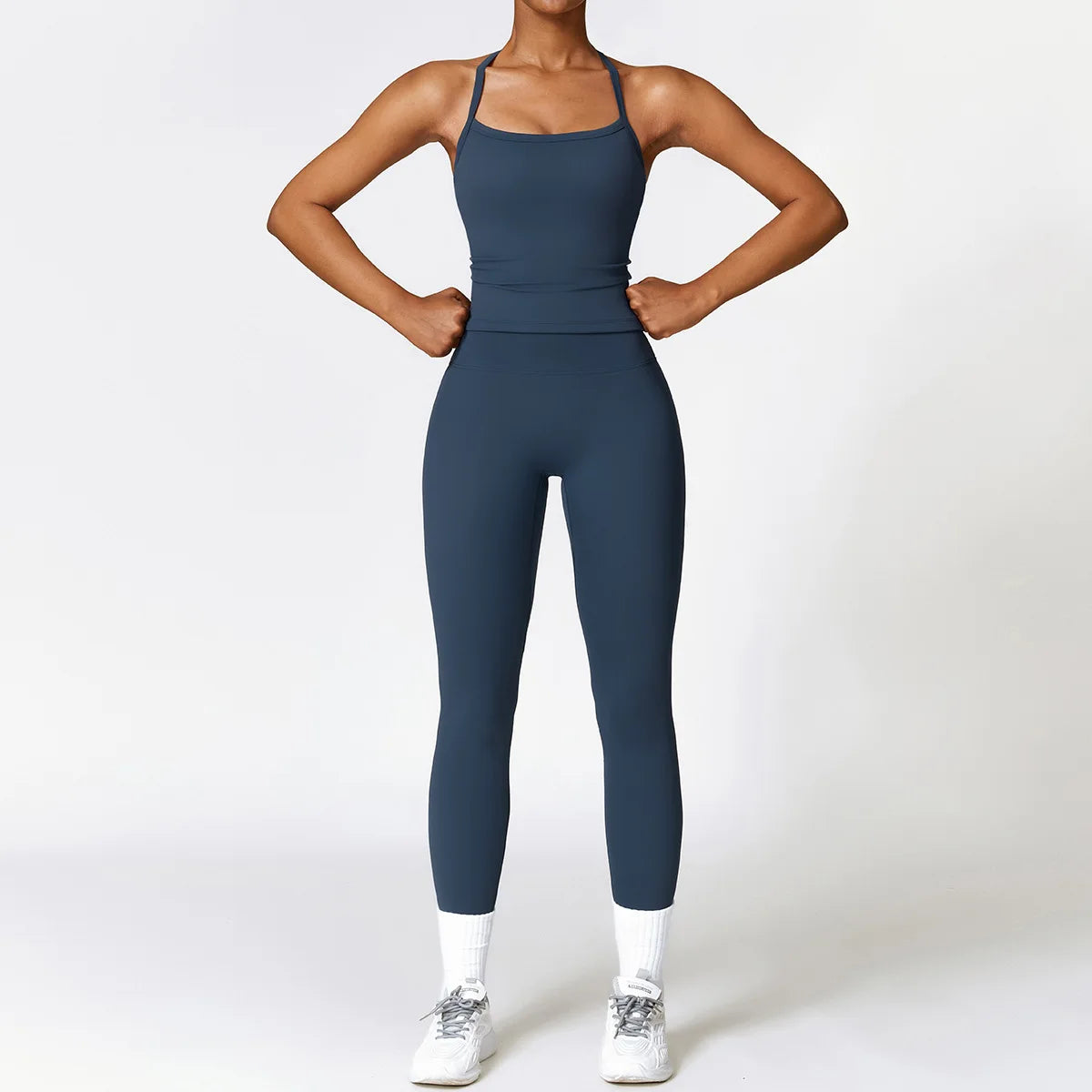 Seamless Yoga Set for Women - 2-Piece Sportswear Collection Including Sports Bra and Leggings for Fitness and Gym Activities