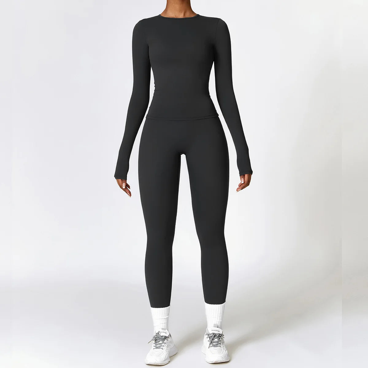 Seamless Yoga Set for Women - 2-Piece Sportswear Collection Including Sports Bra and Leggings for Fitness and Gym Activities