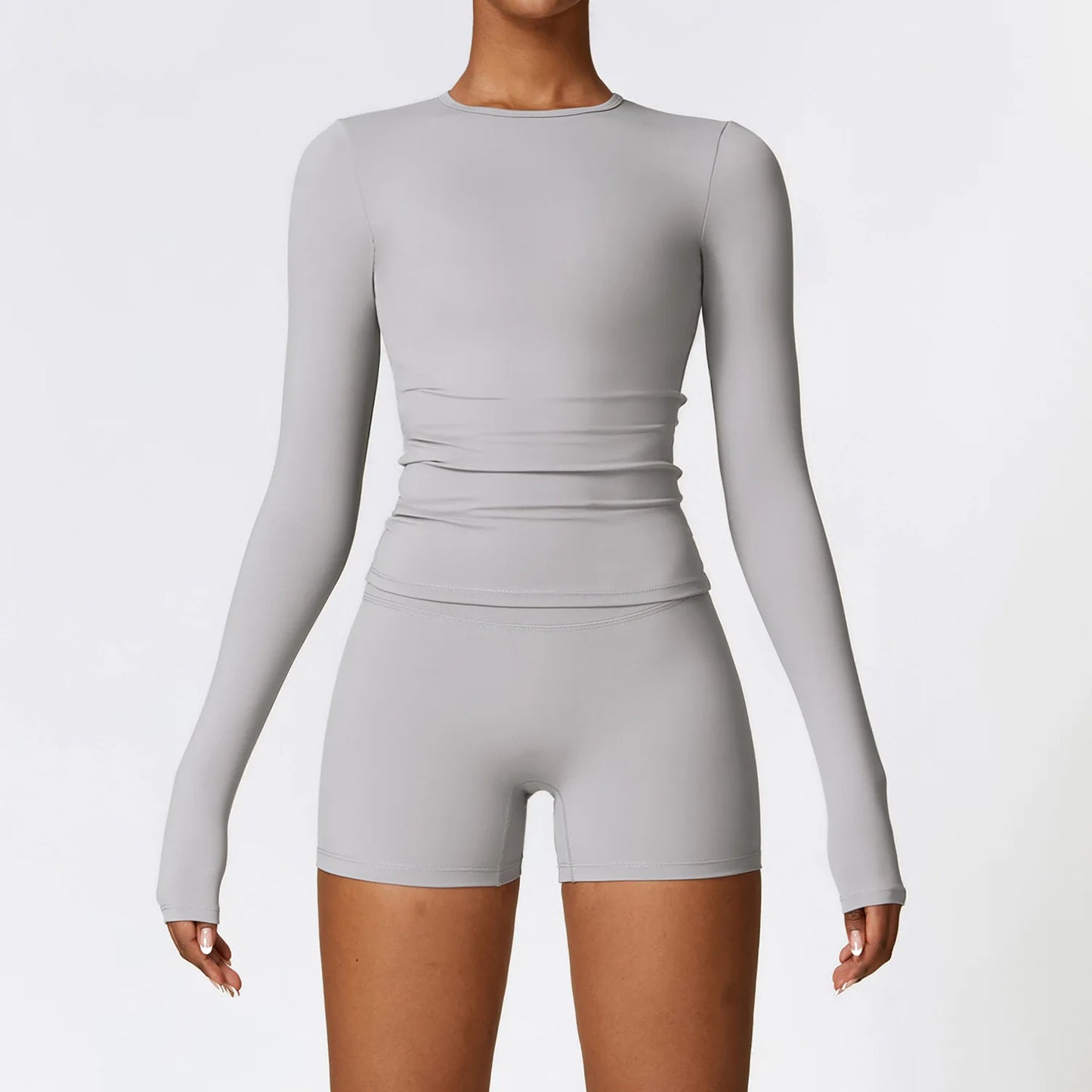 Seamless Yoga Set for Women - 2-Piece Sportswear Collection Including Sports Bra and Leggings for Fitness and Gym Activities